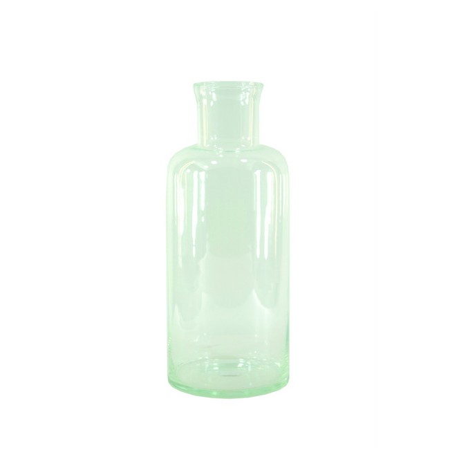 Vaso a bottiglia vetro trasparente — Vasi in Vetro