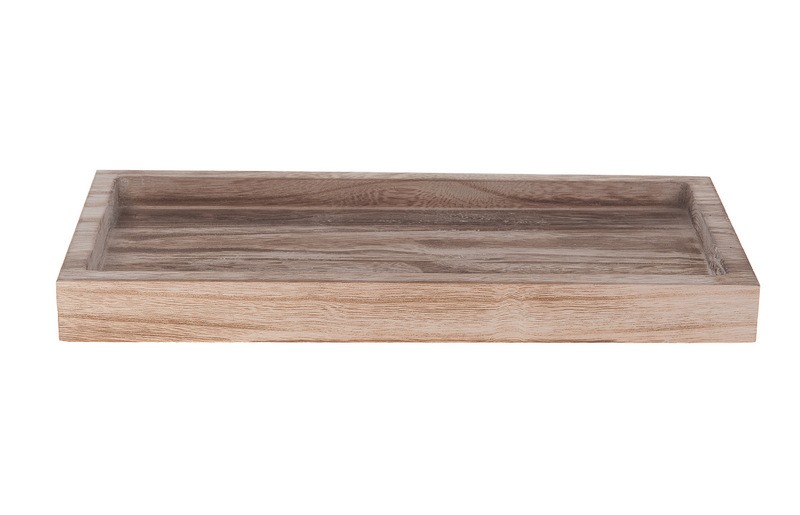 Vassoio rettangolare legno — Cesti