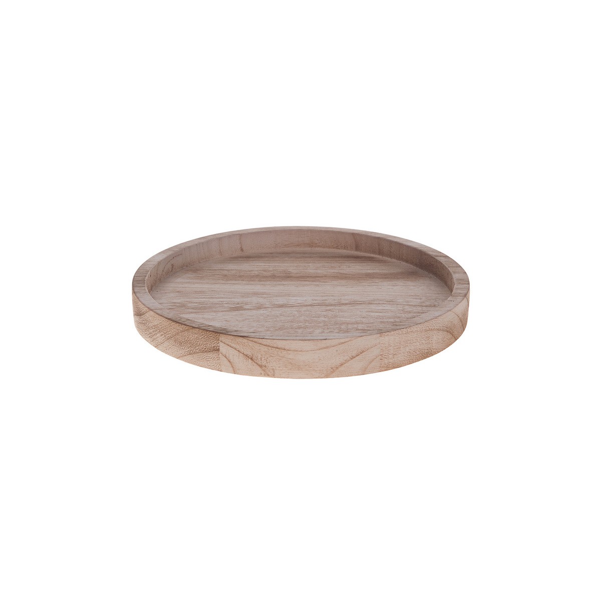 Vassoio tondo legno naturale 26,00x26,00 cm — Cesti