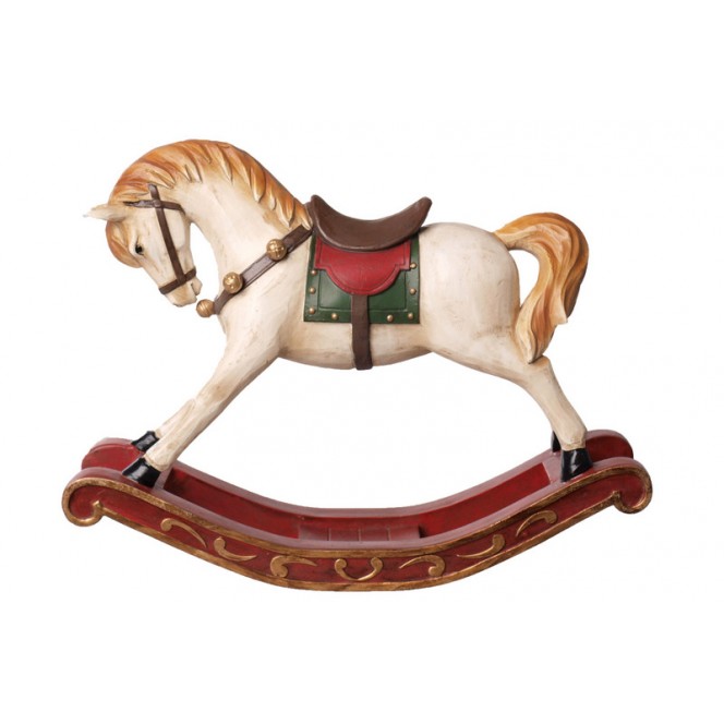 Cavallo a dondolo vintage in legno