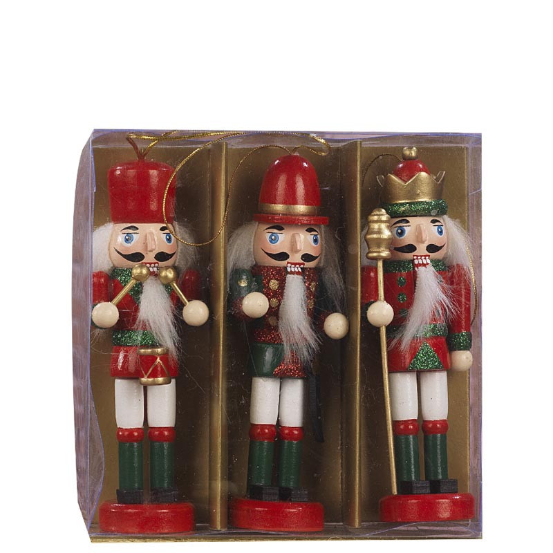 Schiaccianoci decorazione Natale in resina 23 cm assortito